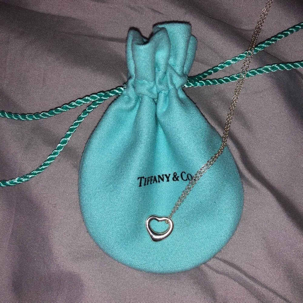 Tiffany Elsa Peretti Open Heart Necklace